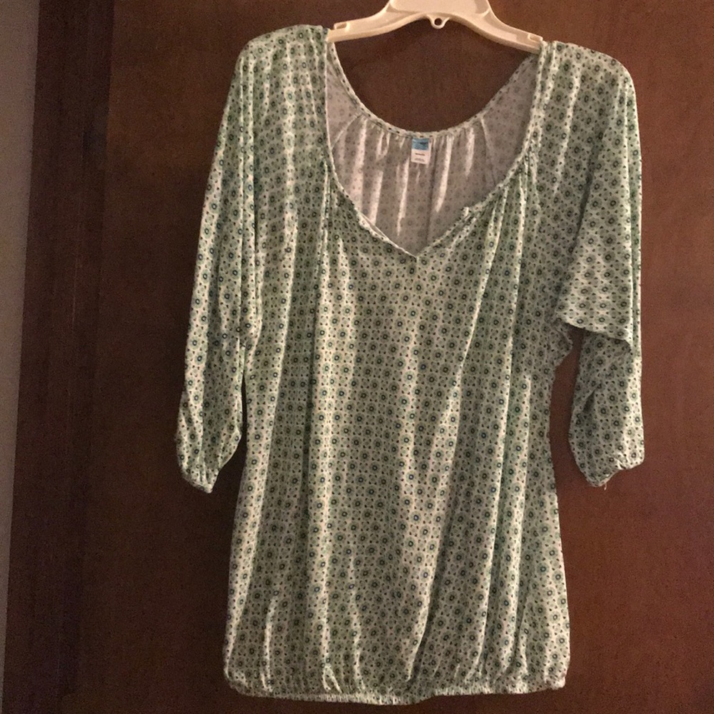 Knit maternity blouse